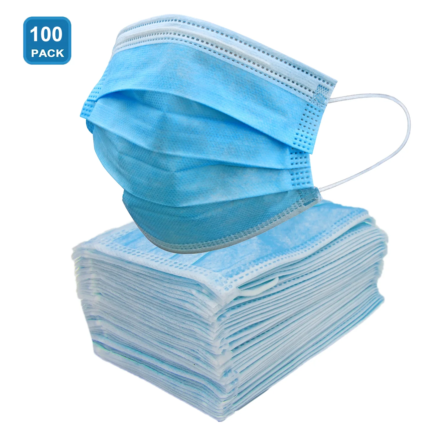3 Ply Disposable Face Mask (100 Pack) 3 ply face mask 100ct 2048x2048