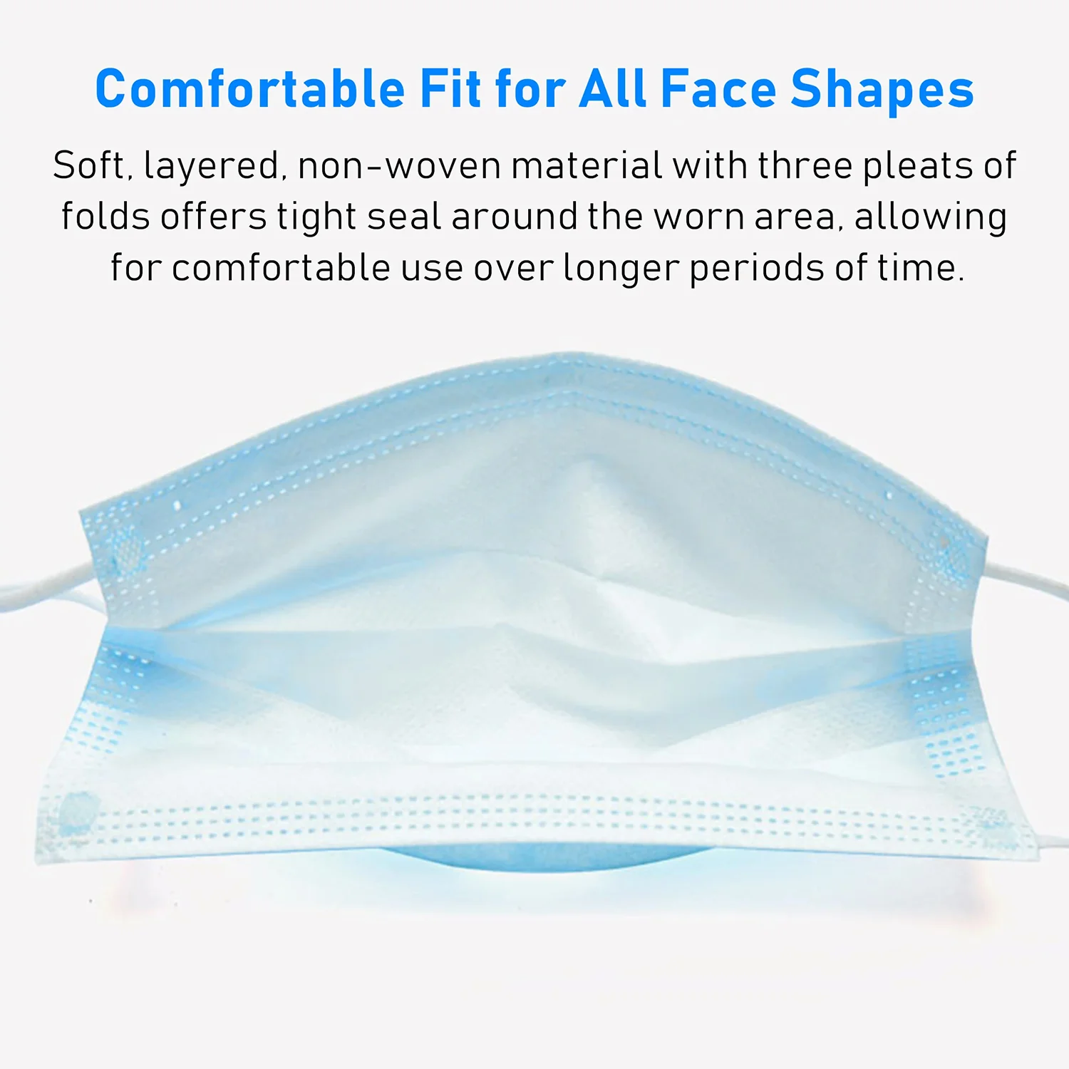 3 Ply Disposable Face Mask (50 Pack) mask fit for all face shapes 2048x2048